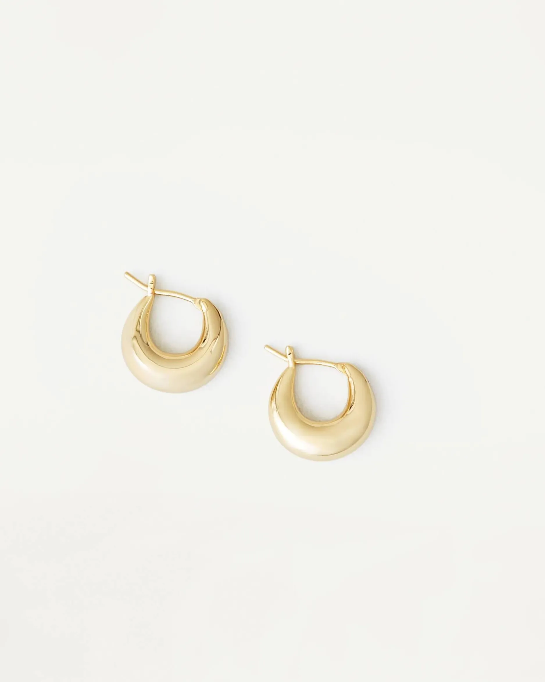 Loeffler Randall Adeline Gold Mini Dome Hoop Earring