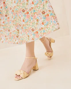 Loeffler Randall Avril Natural Raffia Heeled Sandal