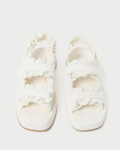 Loeffler Randall Blaise Raffia Platform Sandal