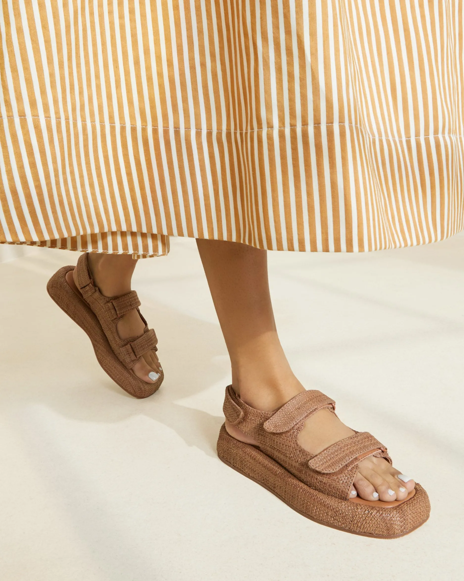 Loeffler Randall Blaise Leather Platform Sandal