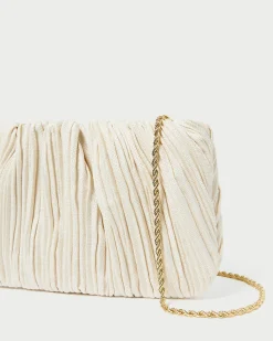 Loeffler Randall Brit Lamé Pleated Clutch