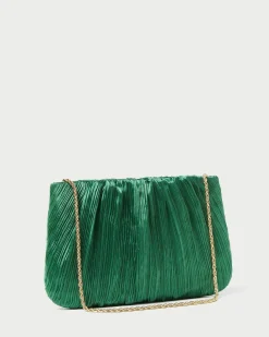 Loeffler Randall Brit Lamé Pleated Clutch