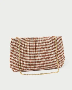 Loeffler Randall Brit Lamé Pleated Clutch