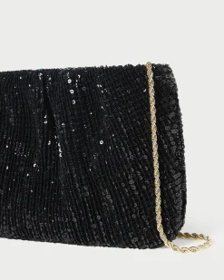 Loeffler Randall Brit Lamé Pleated Clutch