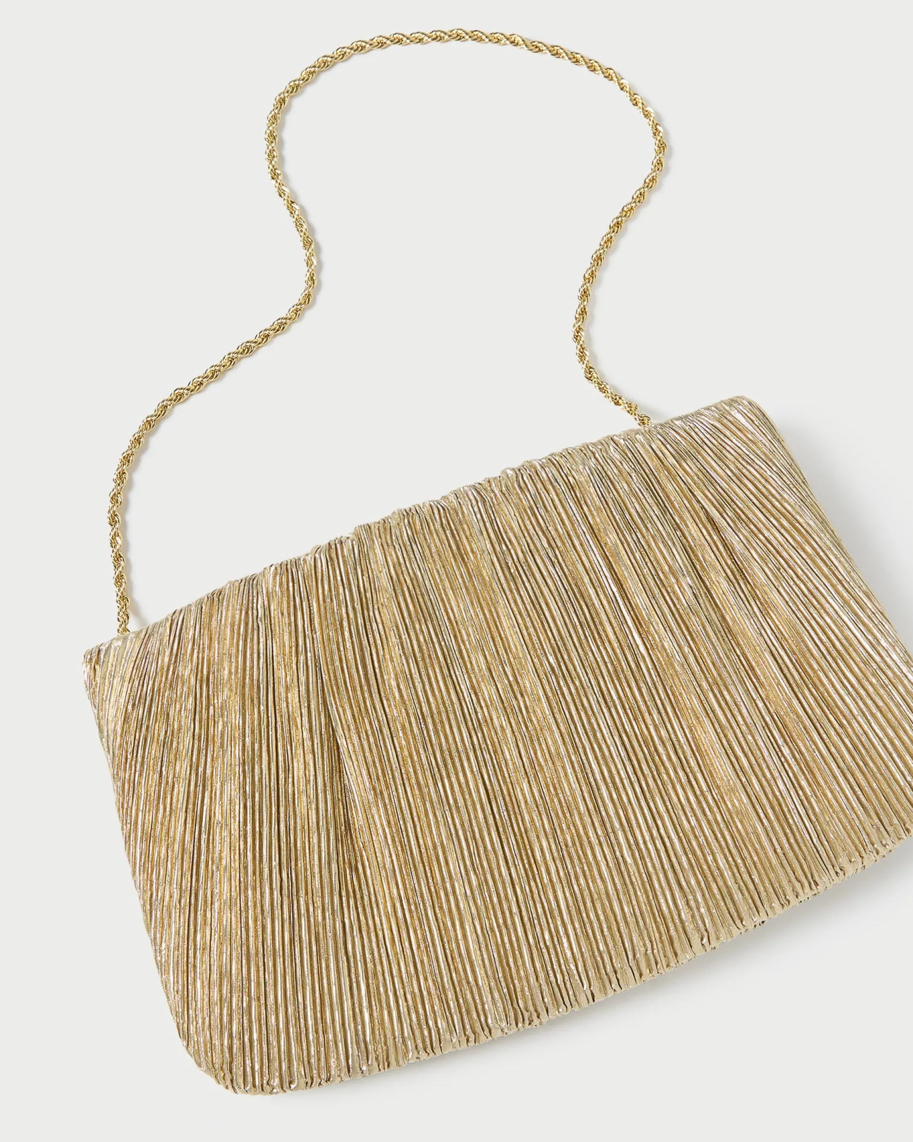 Loeffler Randall Brit White Lace Flat Clutch