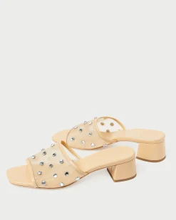 Loeffler Randall Brooke Caramel/Crystal Mesh Mule