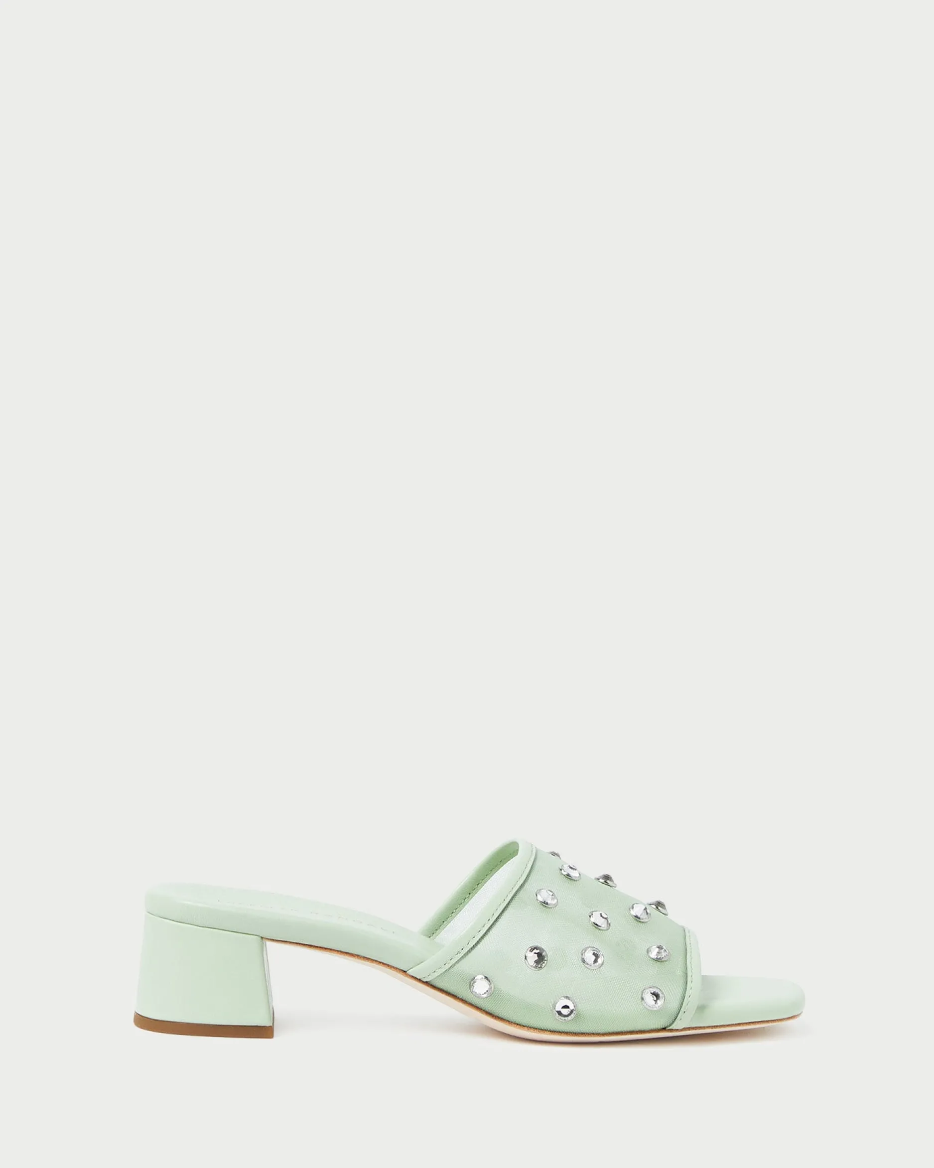 Loeffler Randall Brooke Caramel/Crystal Mesh Mule