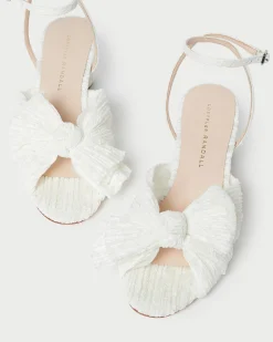 Loeffler Randall Dahlia Black Pleated Bow Heel