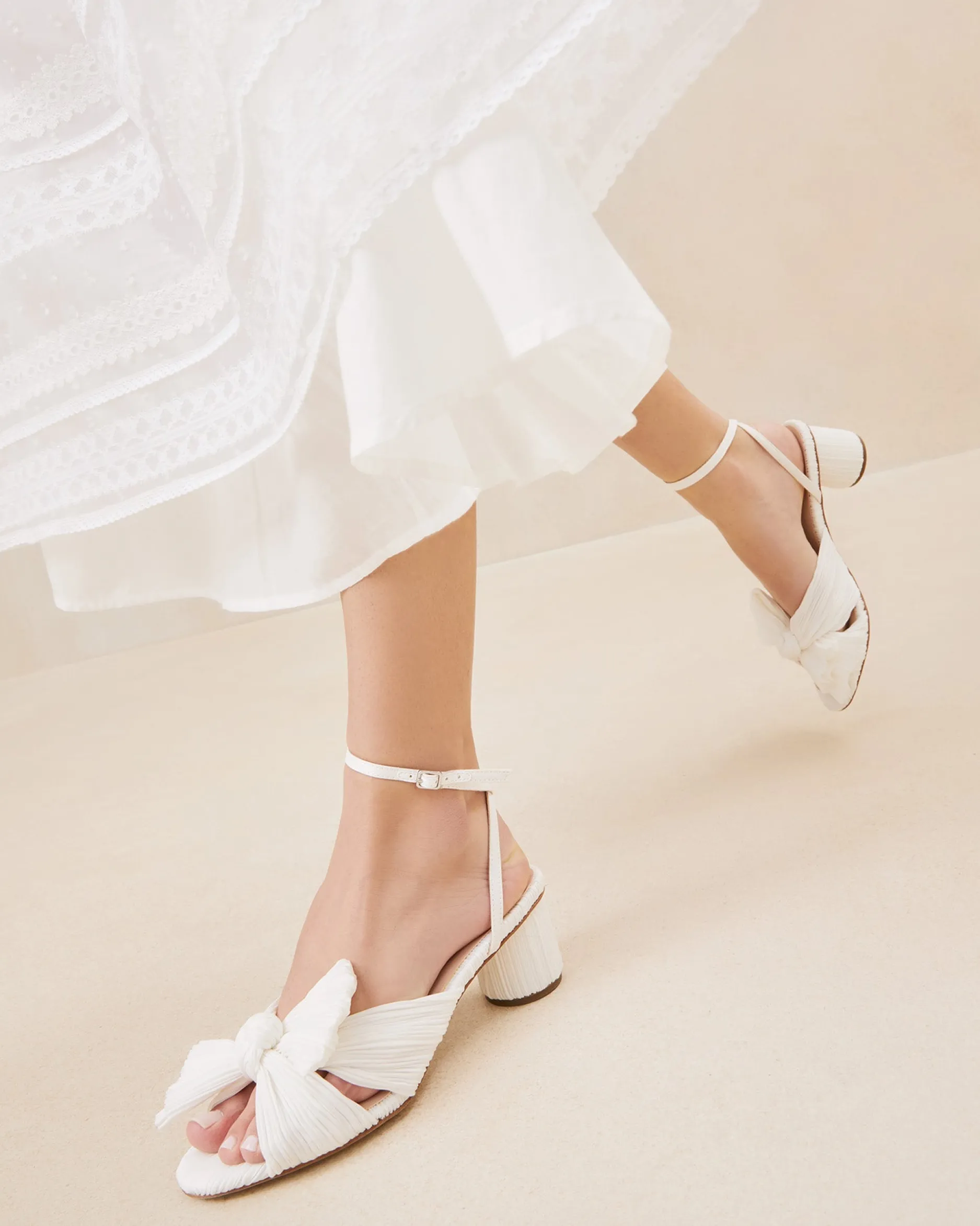 Loeffler Randall Dahlia Pleated Bow Heel