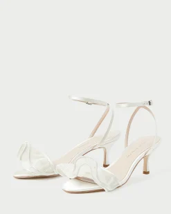 Loeffler Randall Elena Pearl Pleated Ruffle Sandal