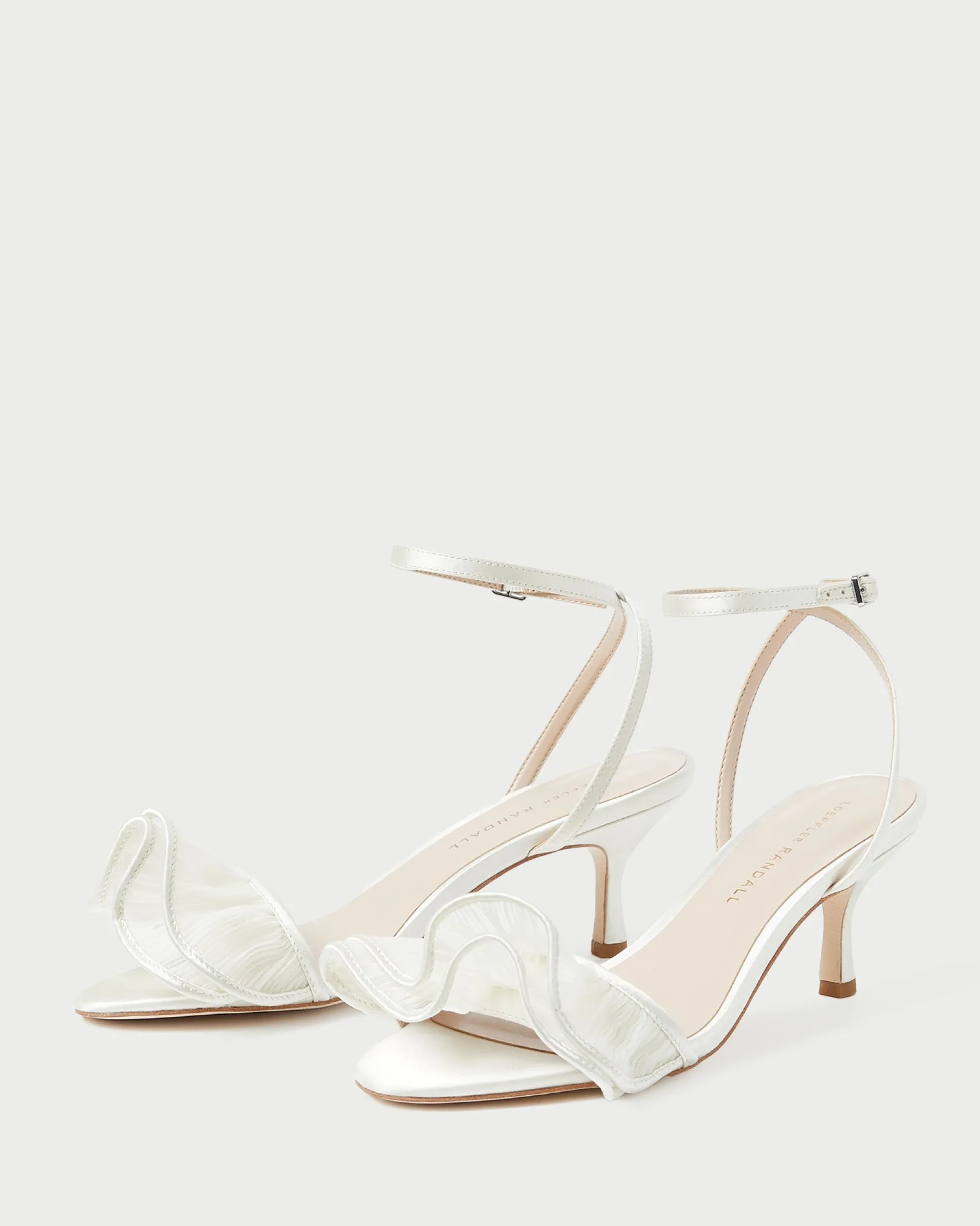 Loeffler Randall Elena Pearl Pleated Ruffle Sandal