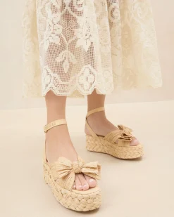 Loeffler Randall Gaby Pleated Bow Espadrille