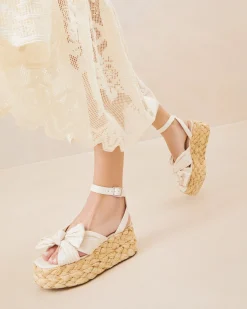 Loeffler Randall Gaby Pleated Bow Espadrille