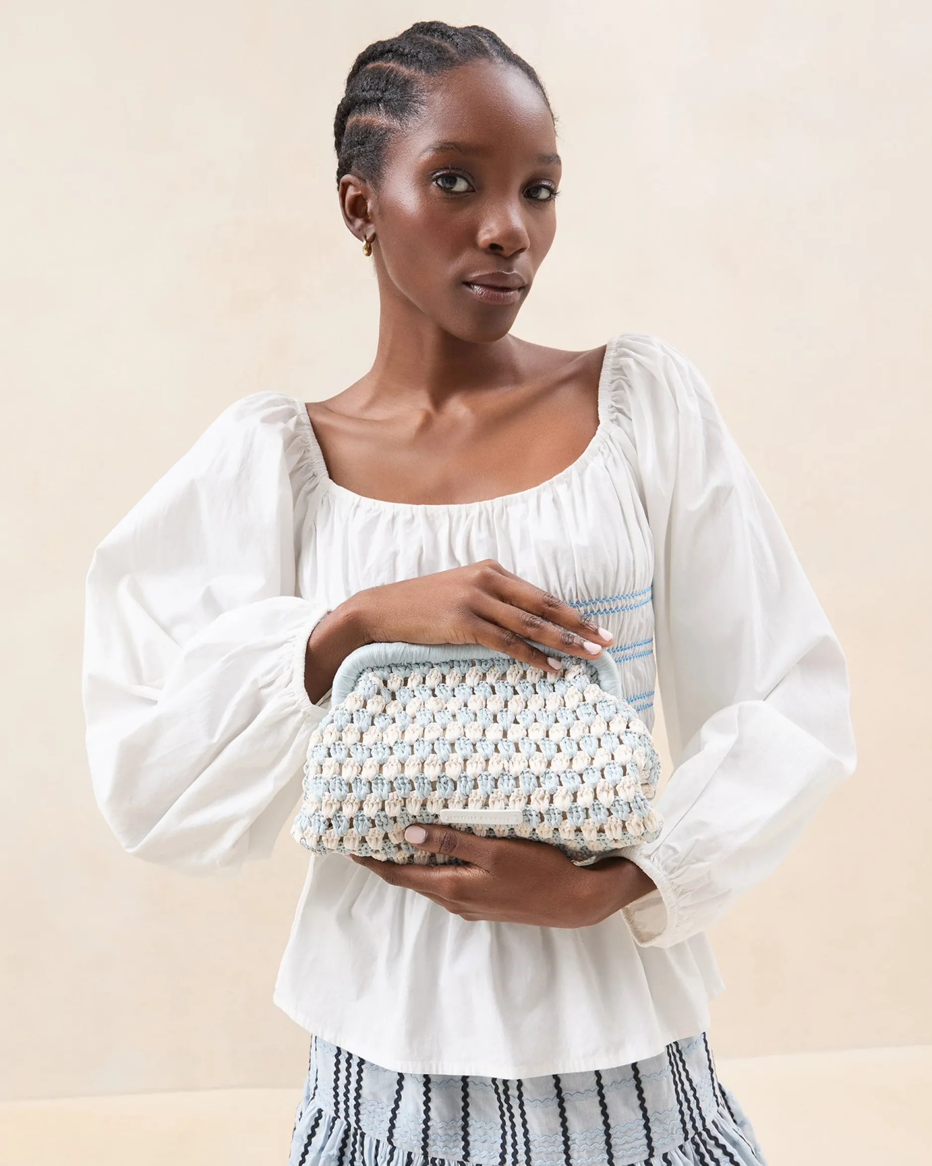 Loeffler Randall Glenda Crochet Clutch