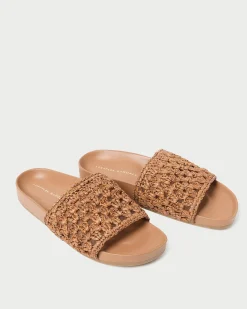Loeffler Randall Henri Crochet Leather Sandal