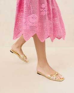 Loeffler Randall Izzie Leather Knot Sandal