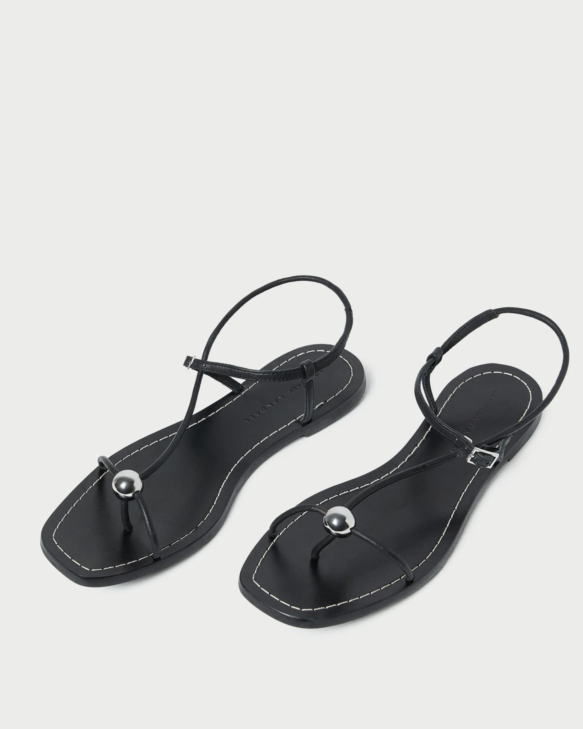 Loeffler Randall Lara Black Leather Sandal