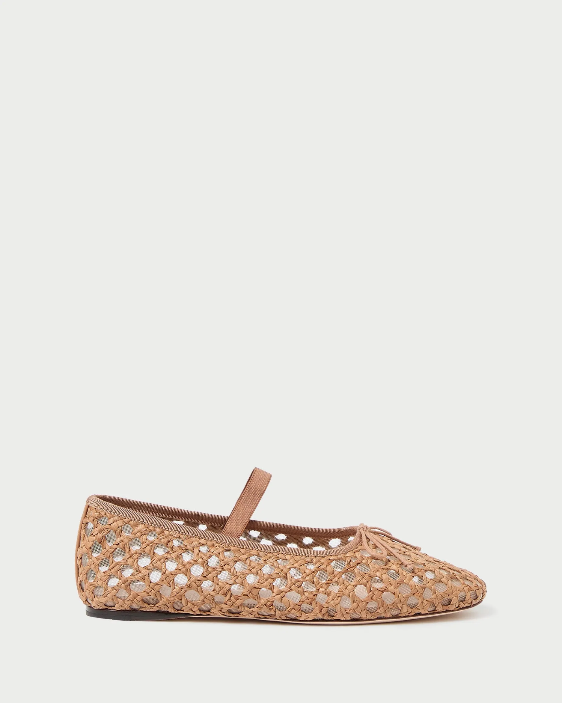 Loeffler Randall Leonie Caramel/Crystal Ballet Flat