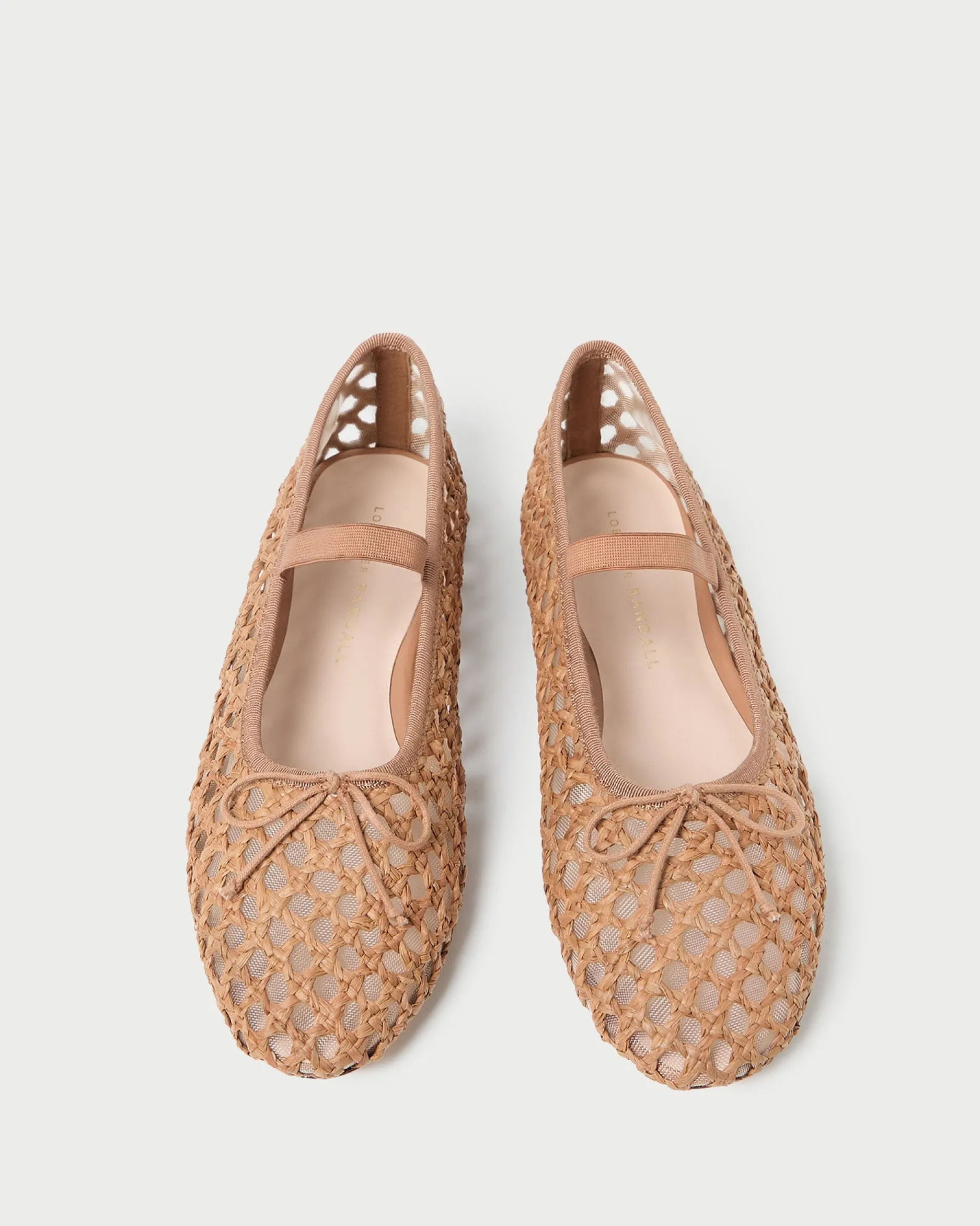 Loeffler Randall Leonie Caramel/Crystal Ballet Flat