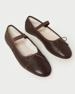 Loeffler Randall Leonie Caramel/Crystal Ballet Flat