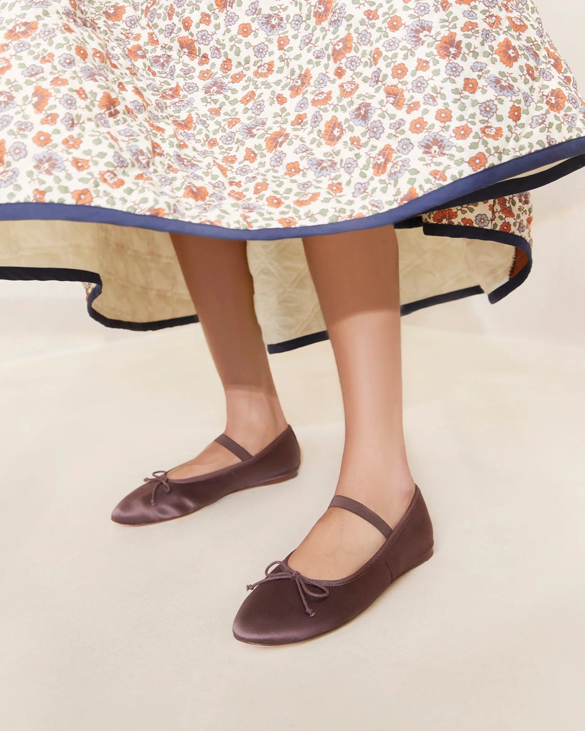 Loeffler Randall Leonie Caramel/Crystal Ballet Flat