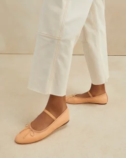 Loeffler Randall Leonie Caramel/Crystal Ballet Flat