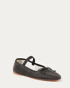 Loeffler Randall Leonie Chocolate Leather Flat