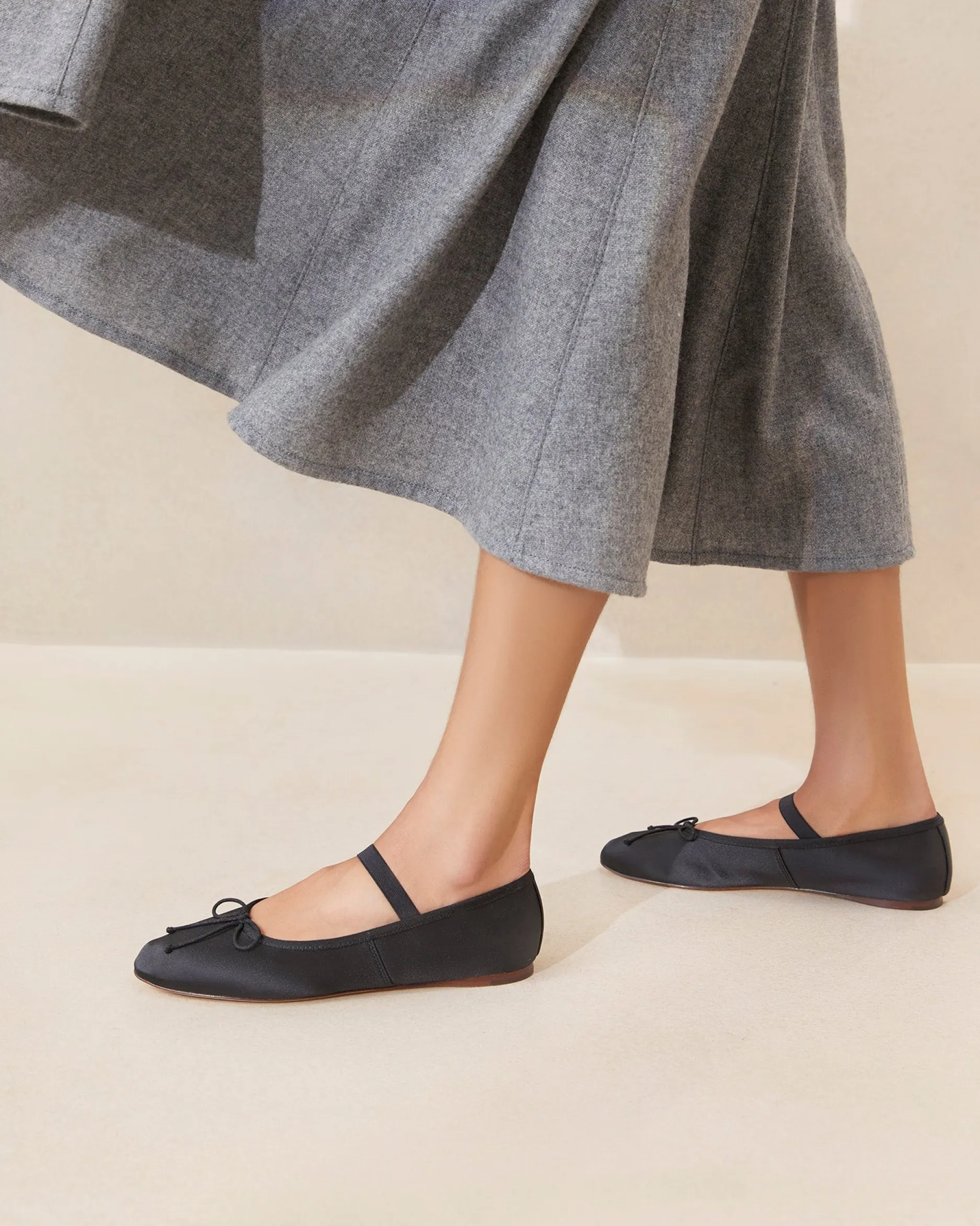 Loeffler Randall Leonie Chocolate Leather Flat