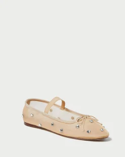 Loeffler Randall Leonie Chocolate Leather Flat