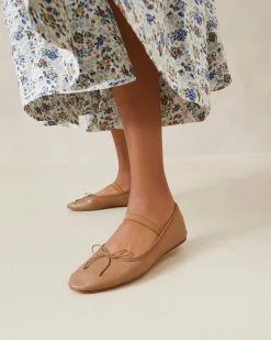Loeffler Randall Leonie Chocolate Leather Flat