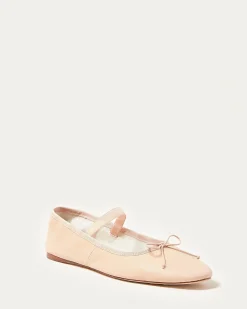 Loeffler Randall Leonie Chocolate Leather Flat