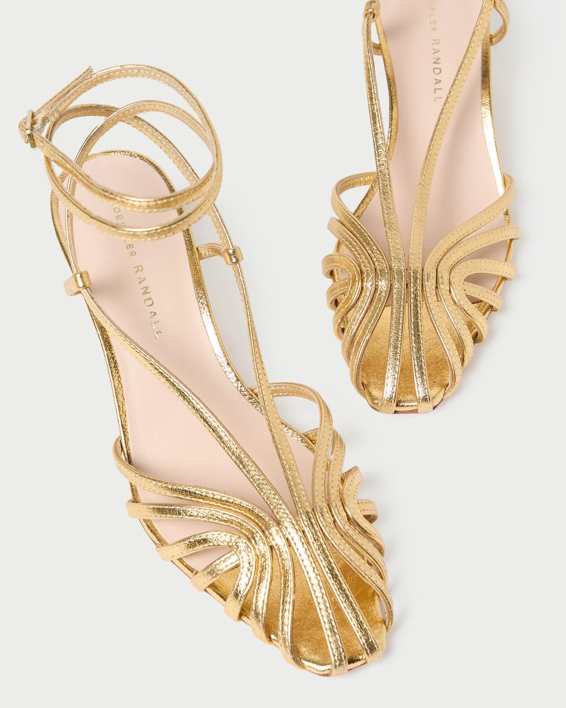 Loeffler Randall Livvy Pink Moiré Heeled Sandal
