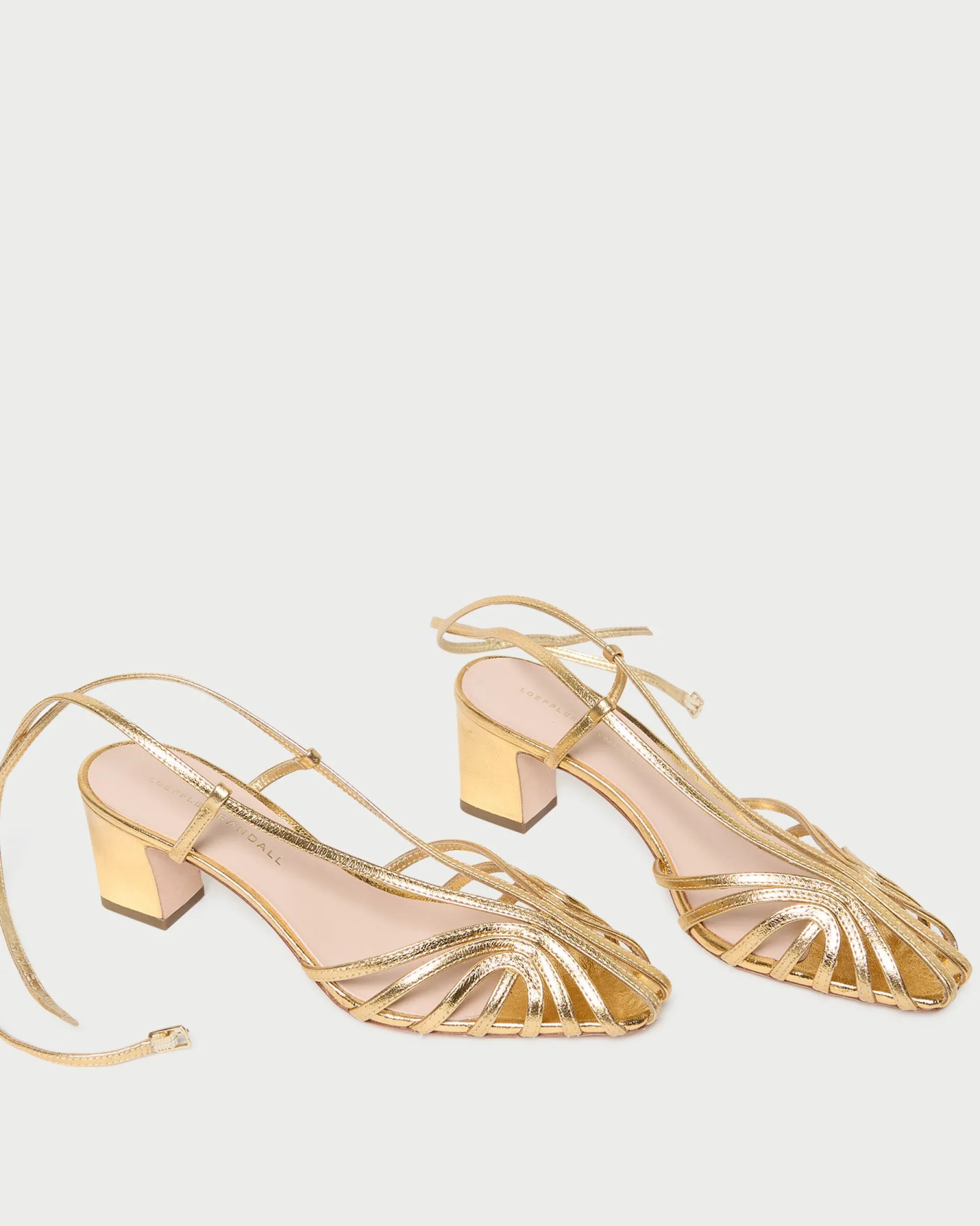 Loeffler Randall Livvy Pink Moiré Heeled Sandal