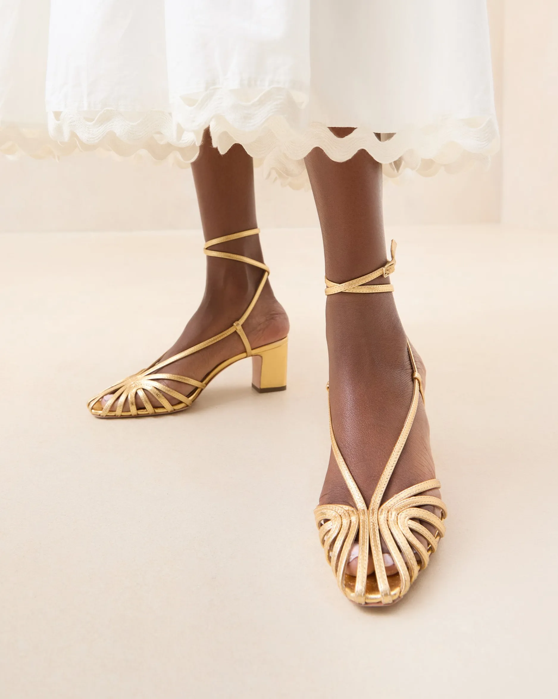 Loeffler Randall Livvy Pink Moiré Heeled Sandal