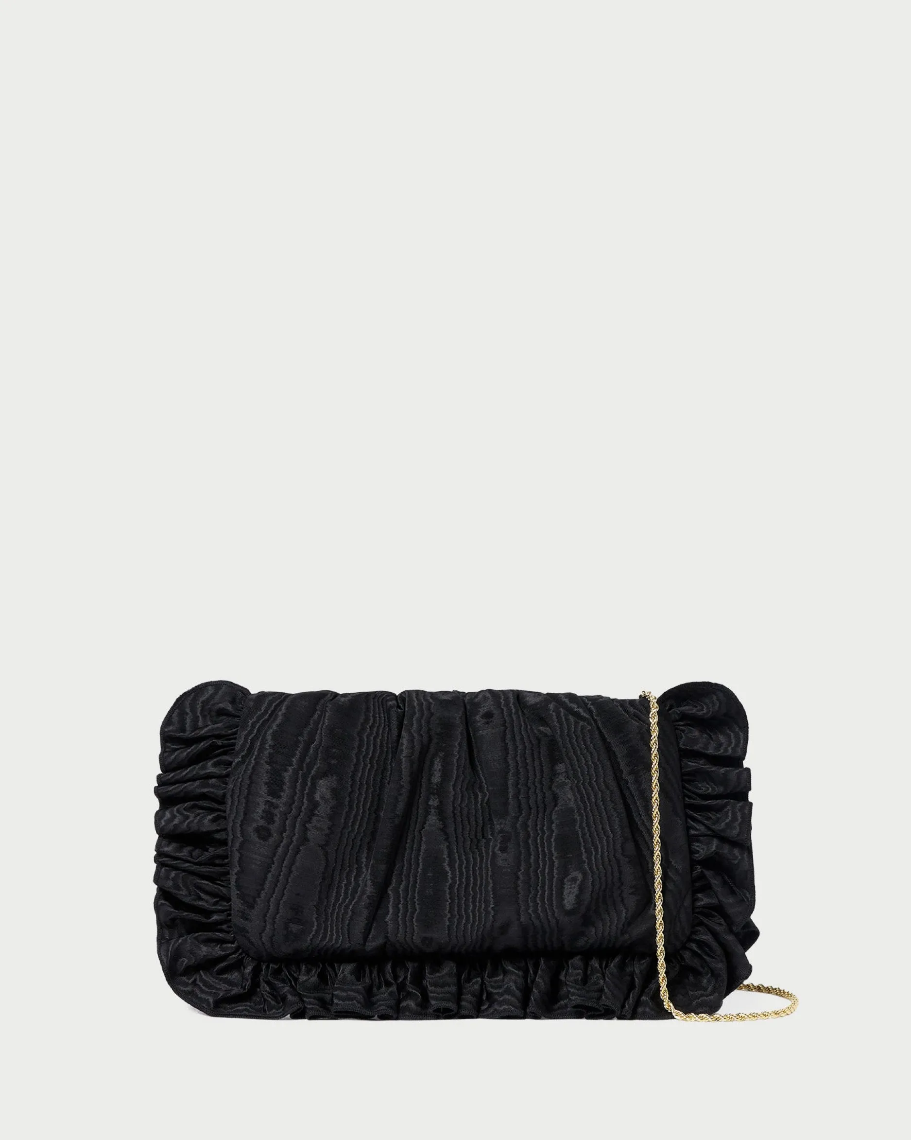 Loeffler Randall Mavis Moiré Ruffle Clutch