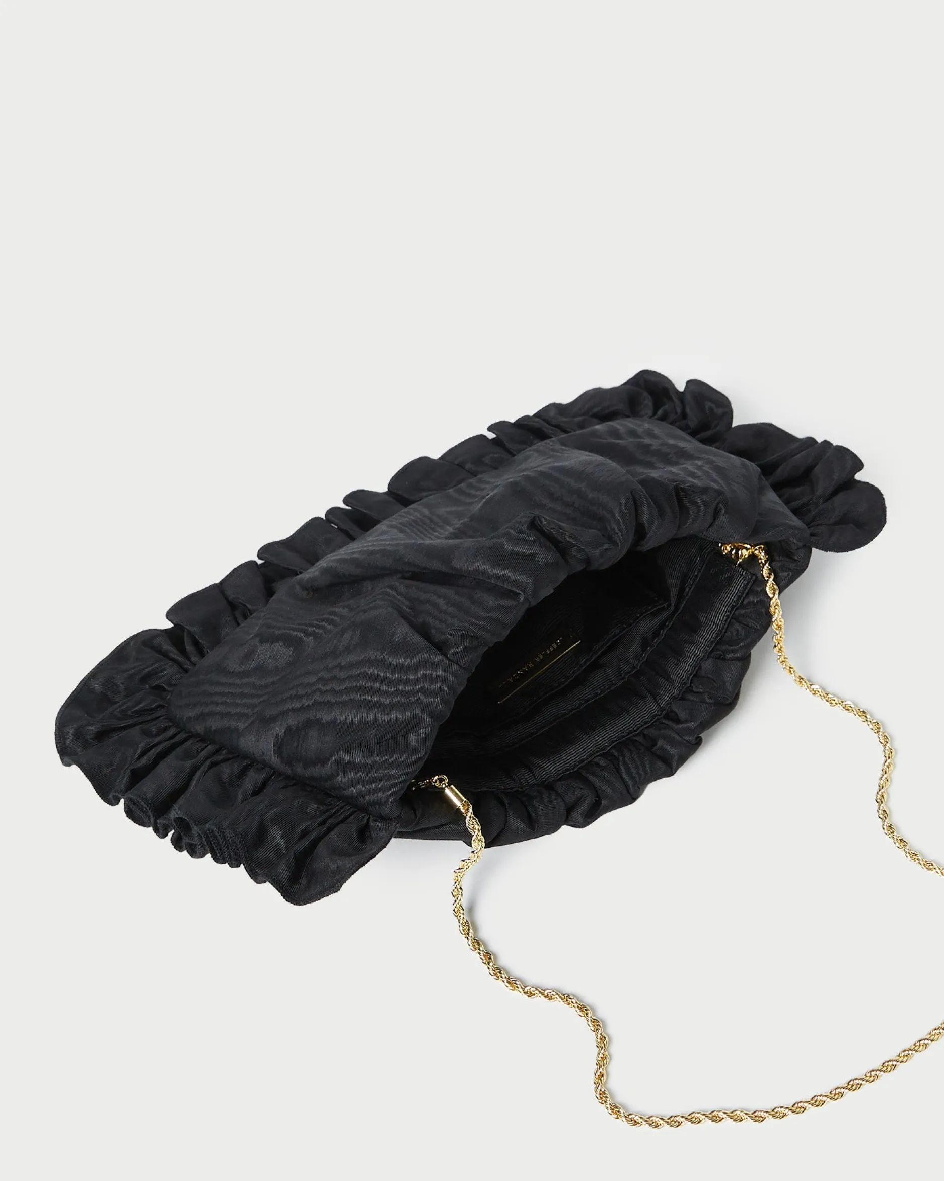 Loeffler Randall Mavis Moiré Ruffle Clutch