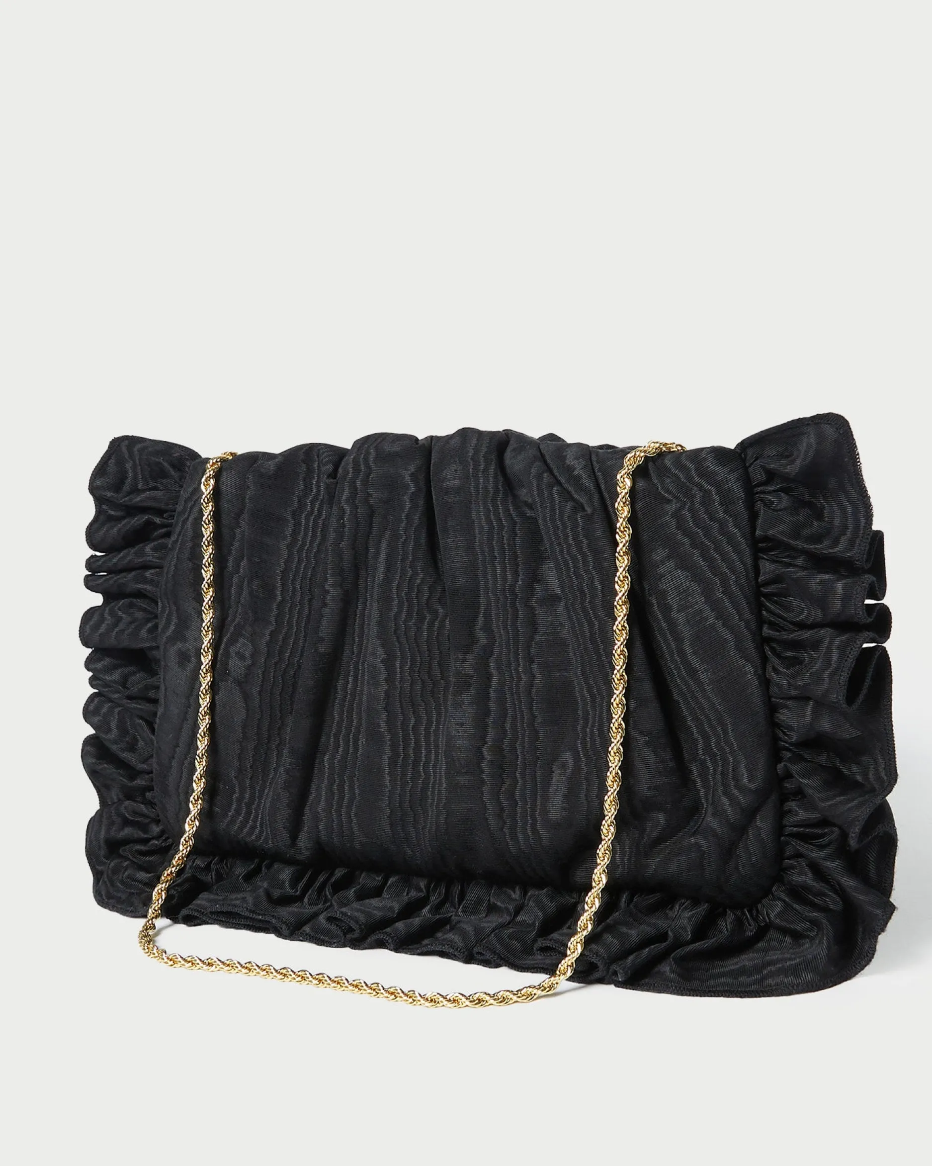 Loeffler Randall Mavis Moiré Ruffle Clutch