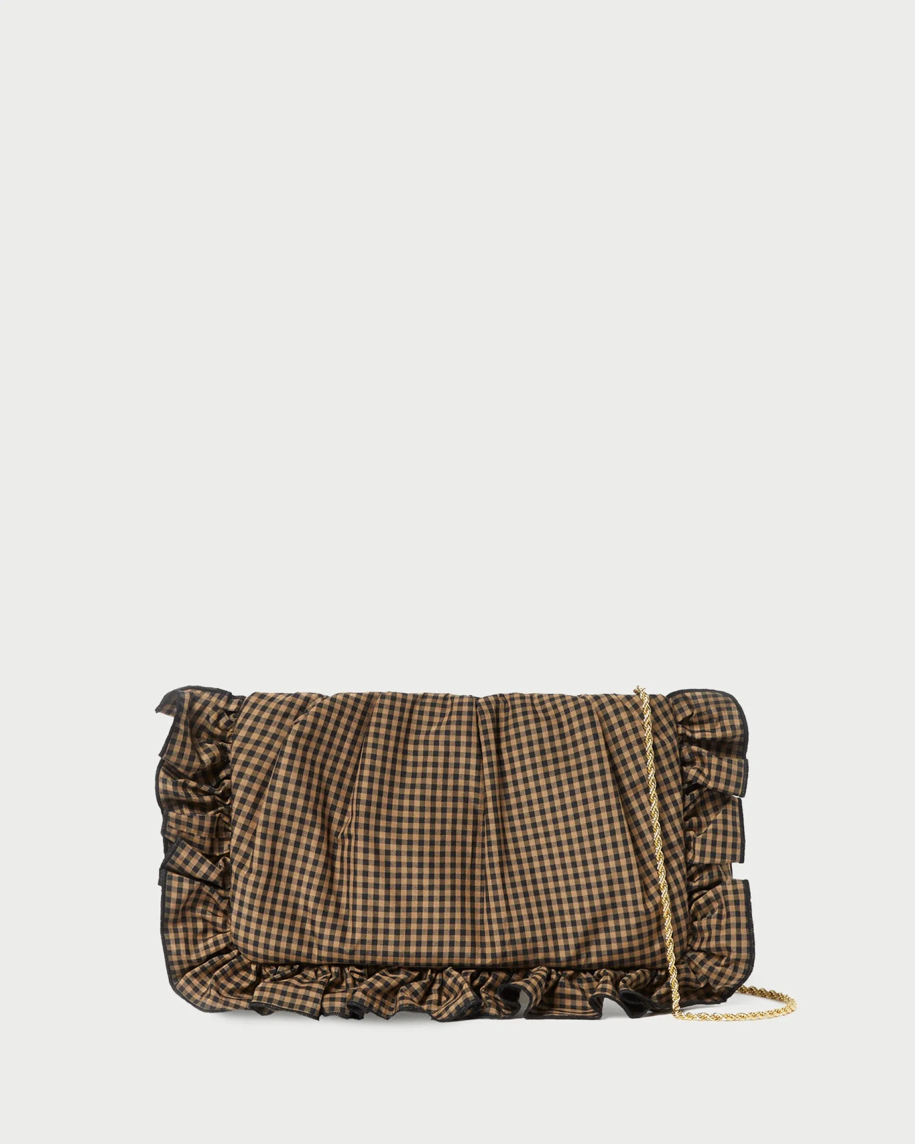 Loeffler Randall Mavis Moiré Ruffle Clutch