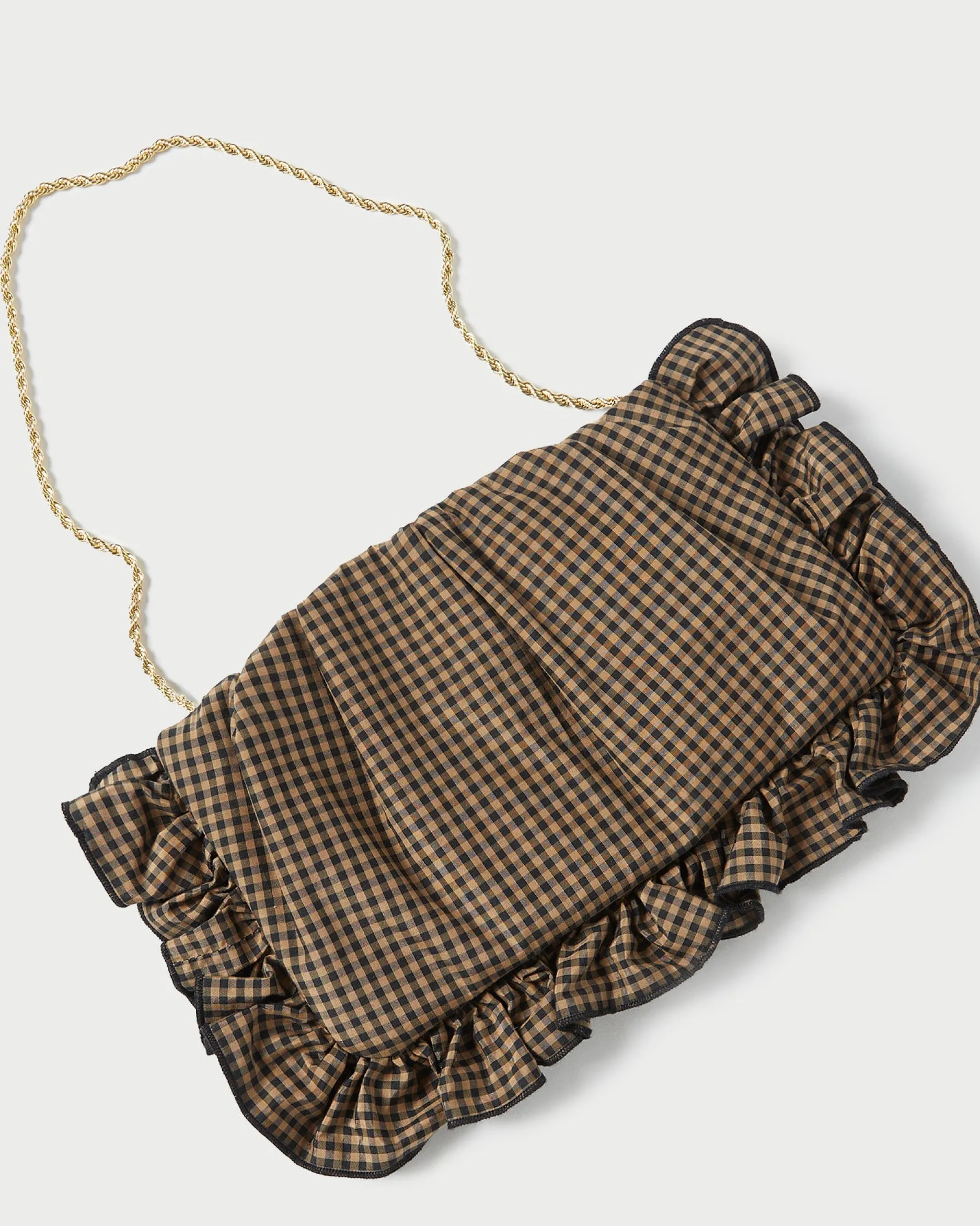 Loeffler Randall Mavis Moiré Ruffle Clutch