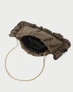 Loeffler Randall Mavis Moiré Ruffle Clutch