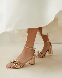 Loeffler Randall Mikel Bow Mid-Heel Sandal