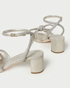 Loeffler Randall Mikel Bow Mid-Heel Sandal