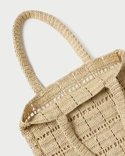 Loeffler Randall Orion Blue/White Raffia Tote