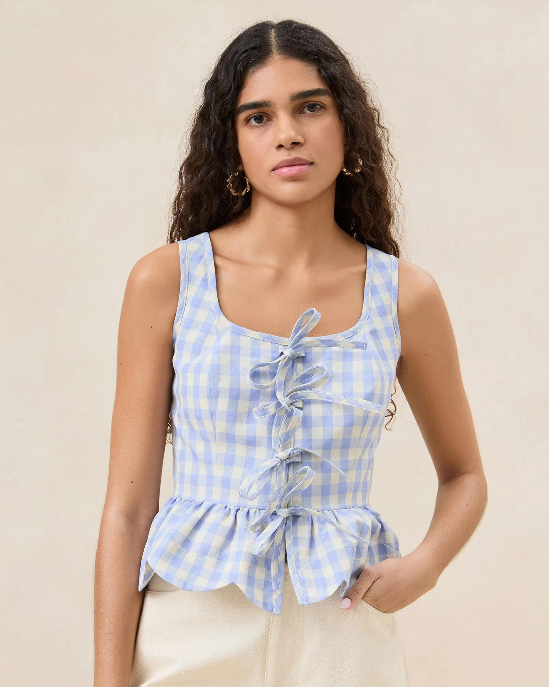 Loeffler Randall Pilar Ruffle Top