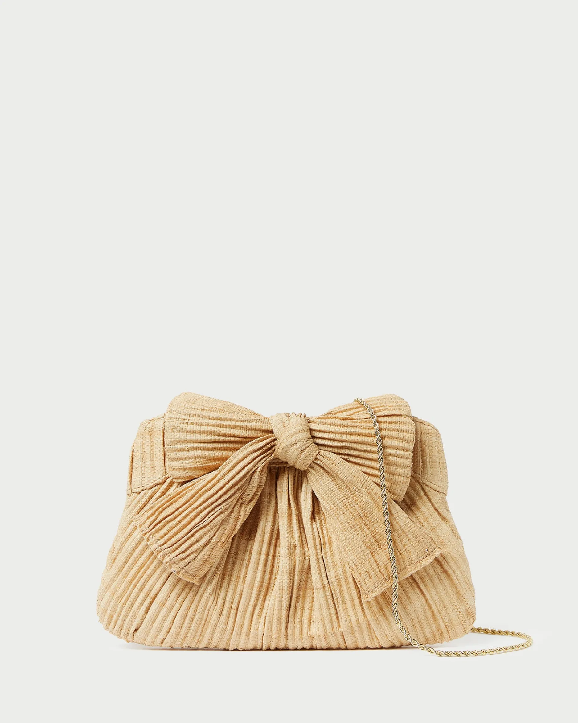 Loeffler Randall Rayne Blue Floral Bow Clutch