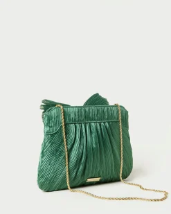 Loeffler Randall Rayne Blue Floral Bow Clutch