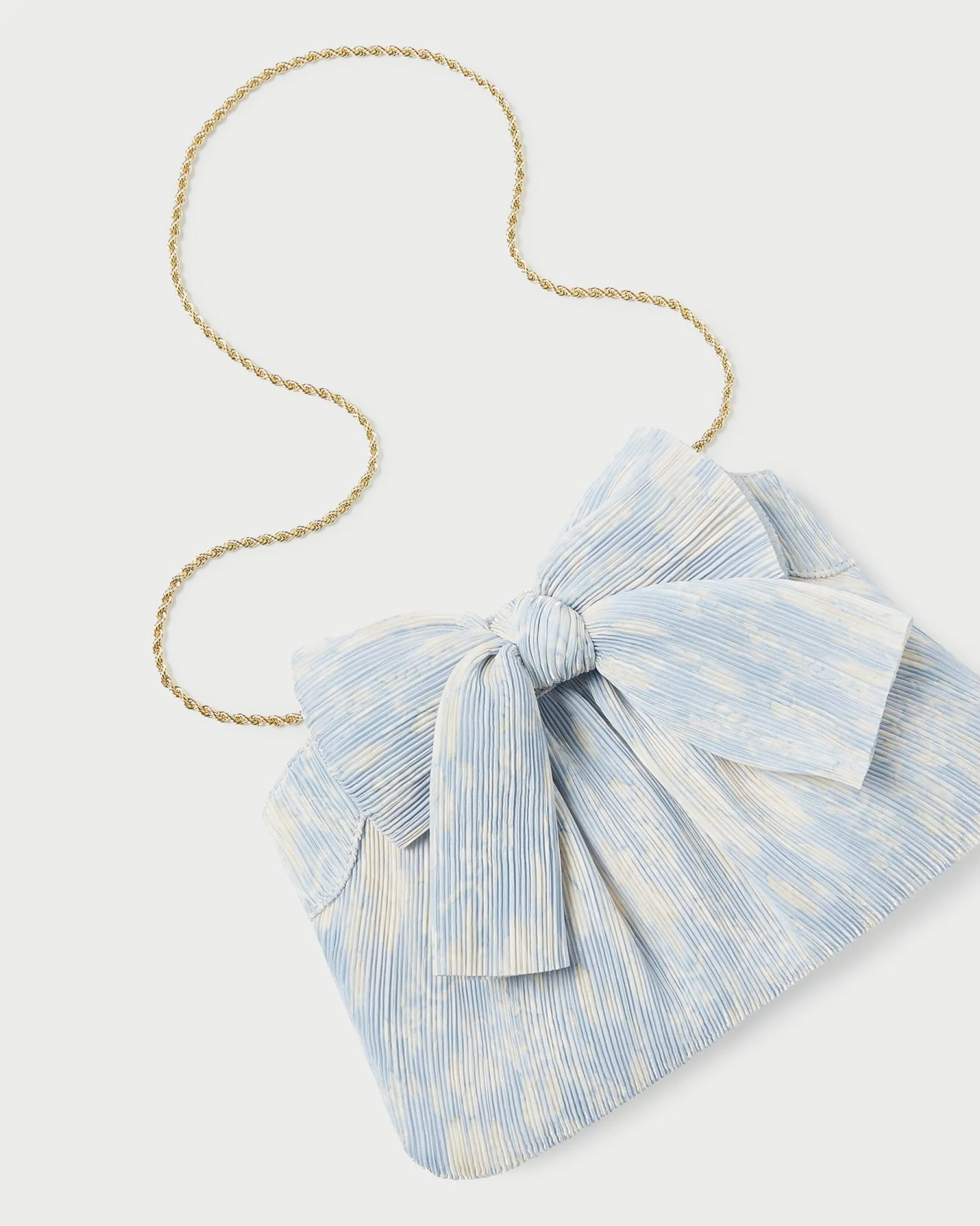 Loeffler Randall Rayne Blue Floral Bow Clutch
