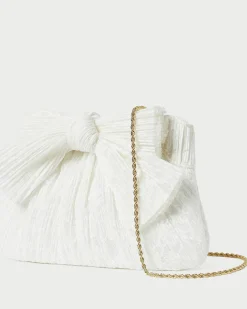 Loeffler Randall Rayne Blue Floral Bow Clutch