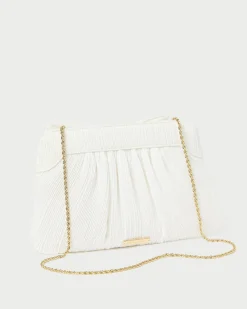 Loeffler Randall Rayne Blue Floral Bow Clutch
