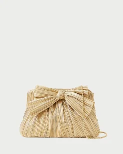 Loeffler Randall Rayne Blue Floral Bow Clutch